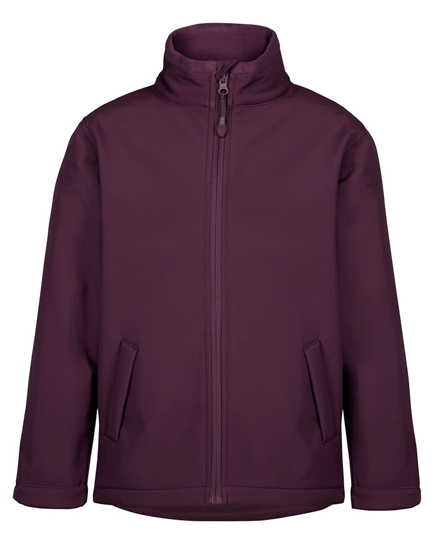 Podium Adults & Kids Three Layer Softshell Jacket - 3WSJ Image Maroon