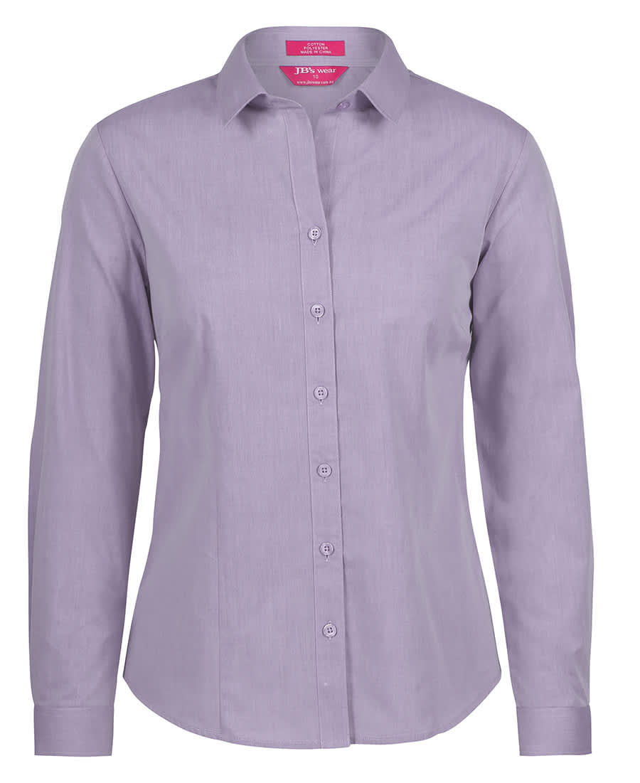 Ladies Classic L/S Fine Chambray Shirt - 4FC1L Image Lilac