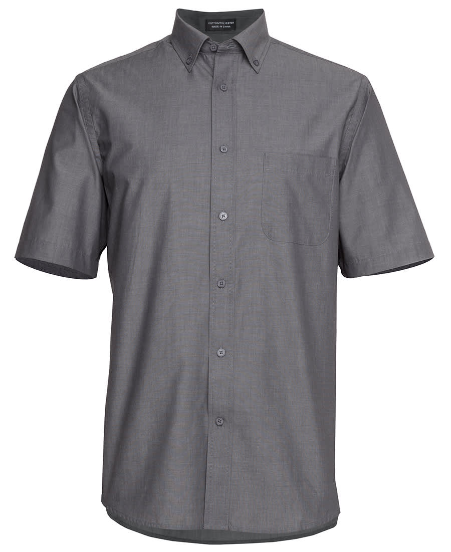 JB’s S/S Fine Chambray Shirt - 4FCSS Image Charcoal