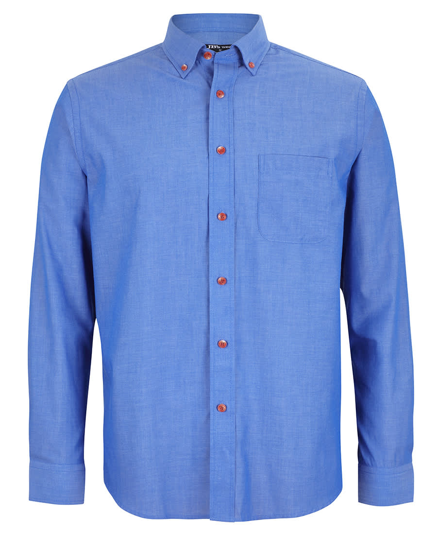 JB’s L/S Indigo Chambray Shirt - 4IC Image Indigo