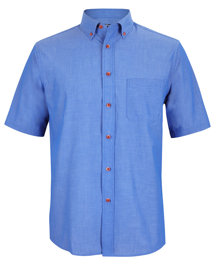 JB’s S/S Indigo Chambray Shirt - 4ICS Image Indigo