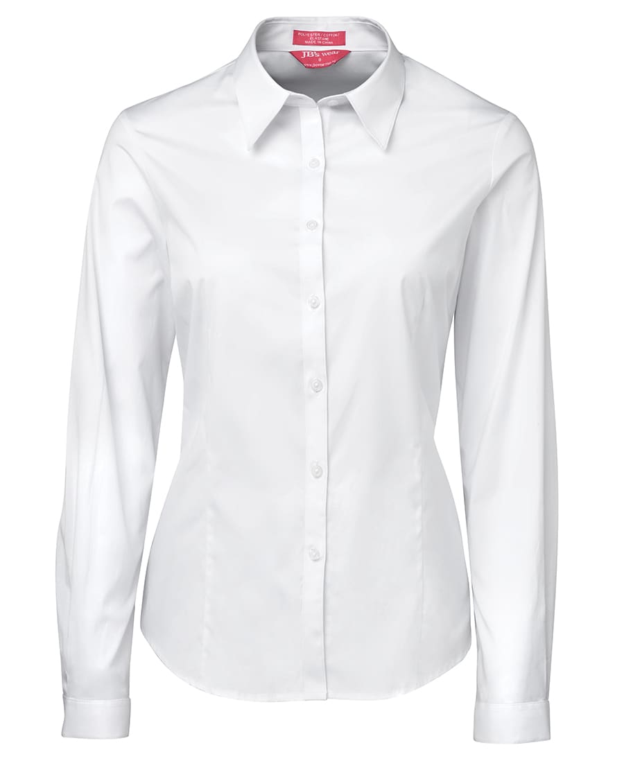 JB's Ladies Urban L/S Poplin Shirt - 4PLUL Image White