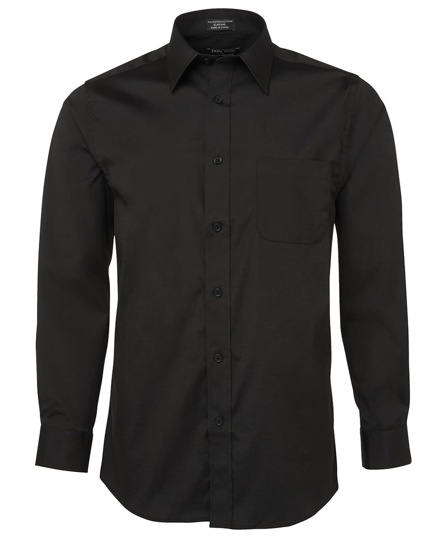 JB's Urban L/S Poplin Shirt - 4PUL Image Black