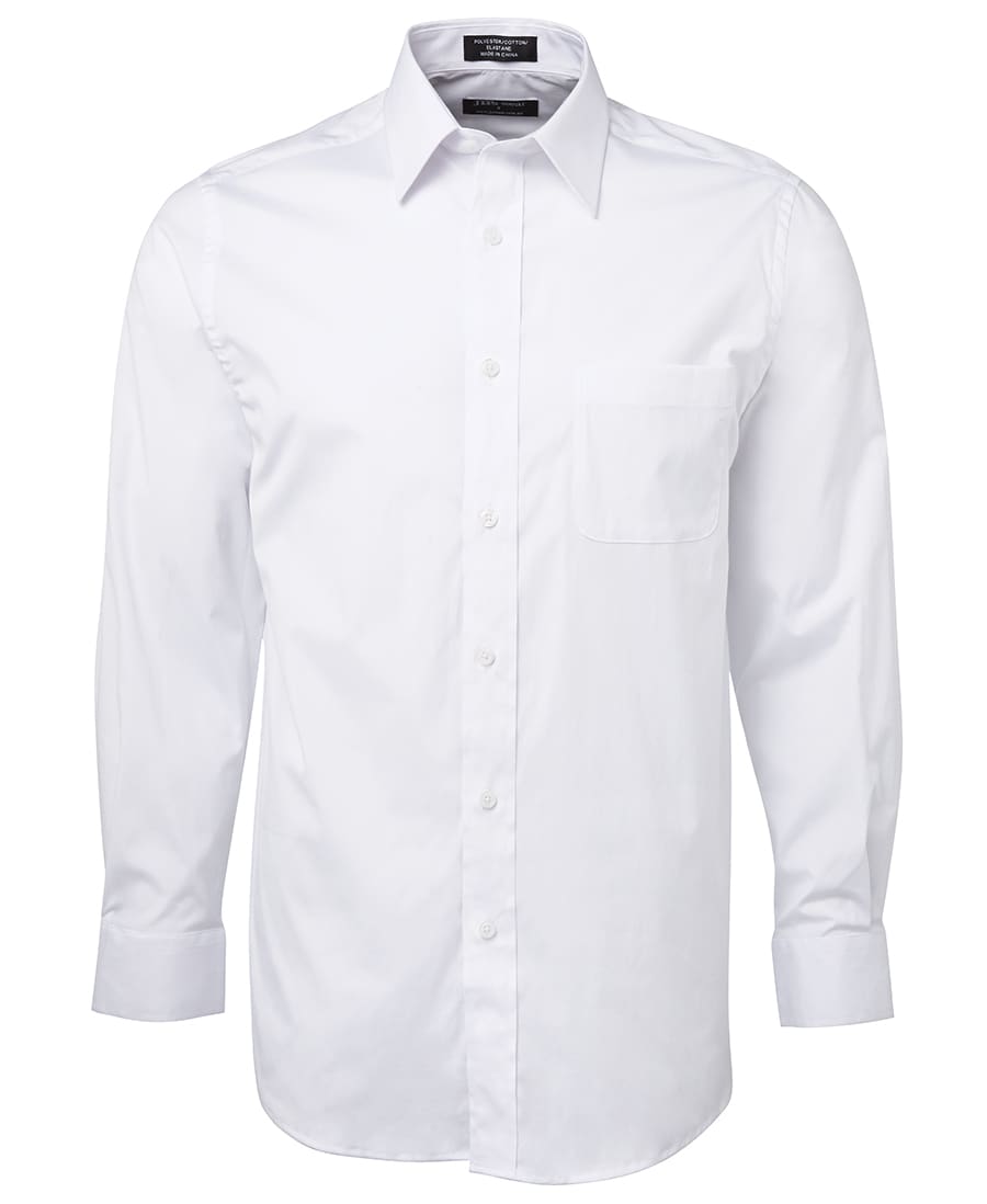 JB's Urban L/S Poplin Shirt - 4PUL Image White