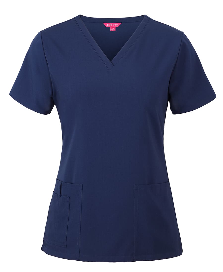 JB's Ladies NU Scrub Top - 4SNT1 Image Indigo