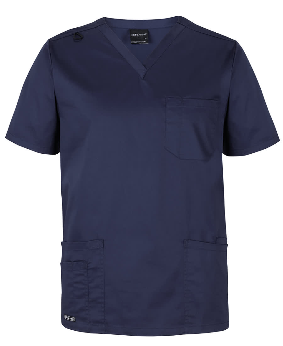 JB's Unisex Premium Scrub Top - 4SPT Image Navy