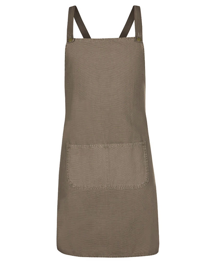 Cross Back Canvas Apron (Without Straps) 5ACBC | Latte