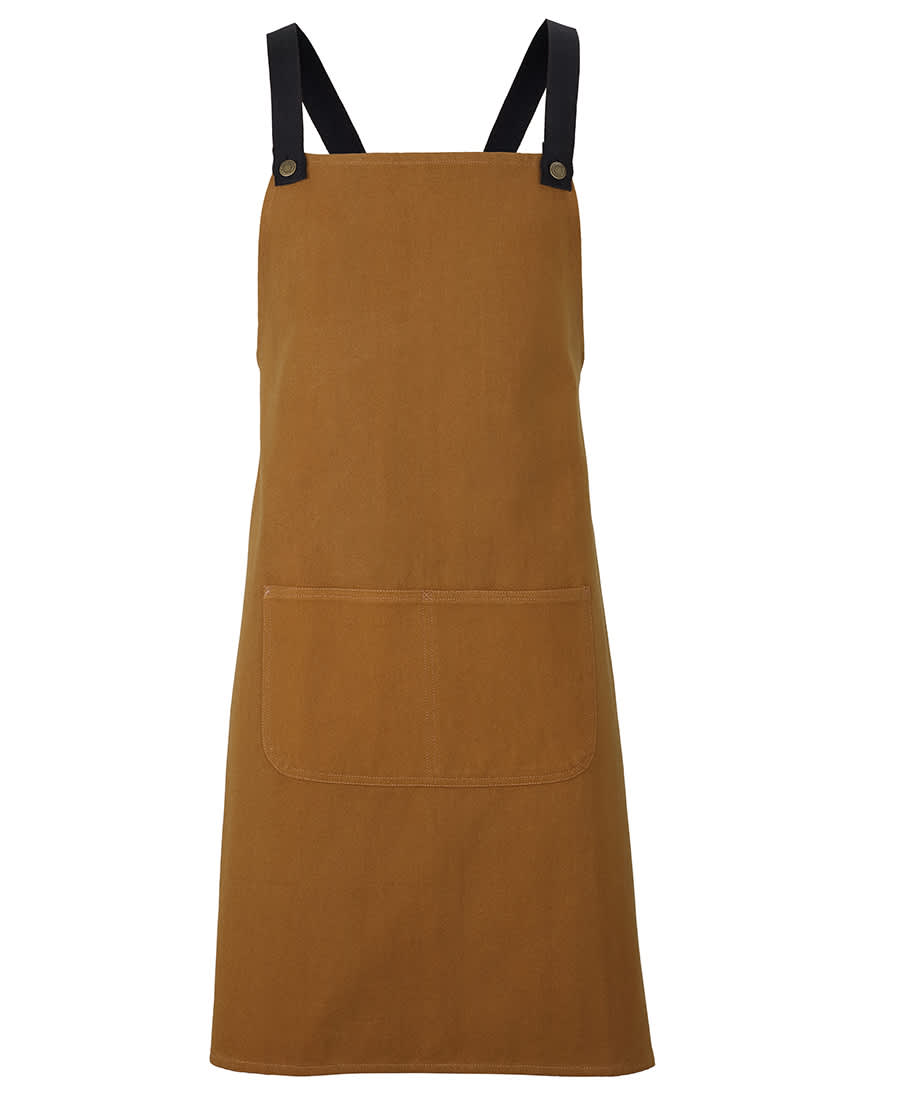 Cross Back Canvas Apron (Without Straps) 5ACBC | Tan