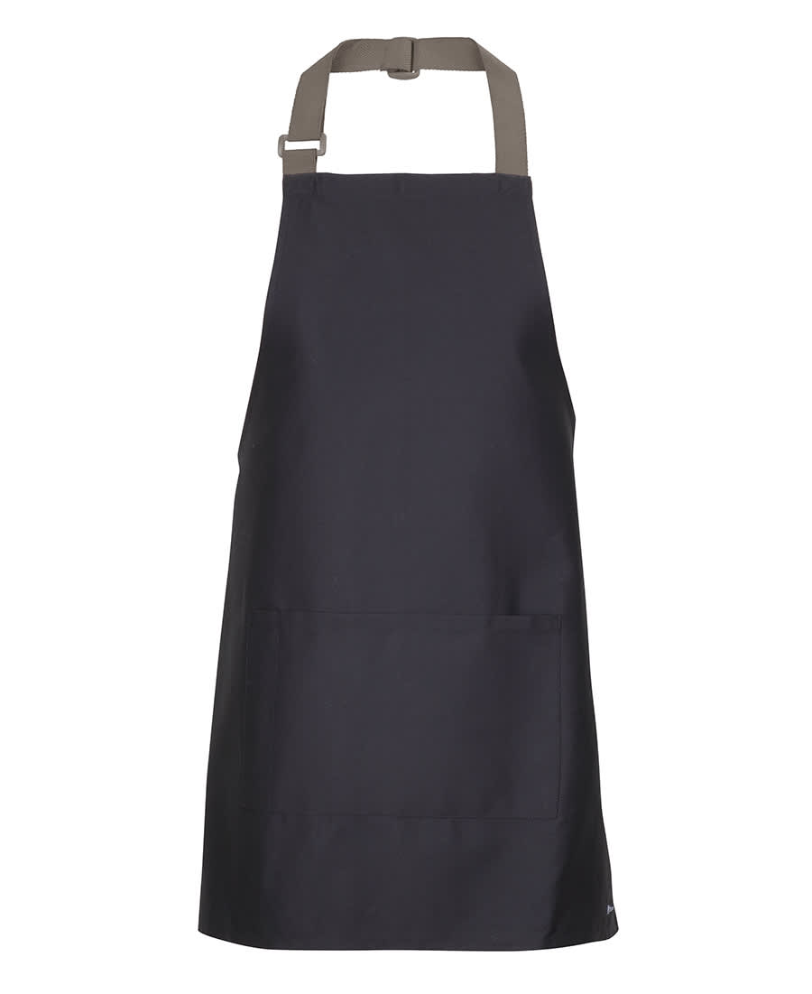 Apron With Colour Straps 5ACS | Black/Latte