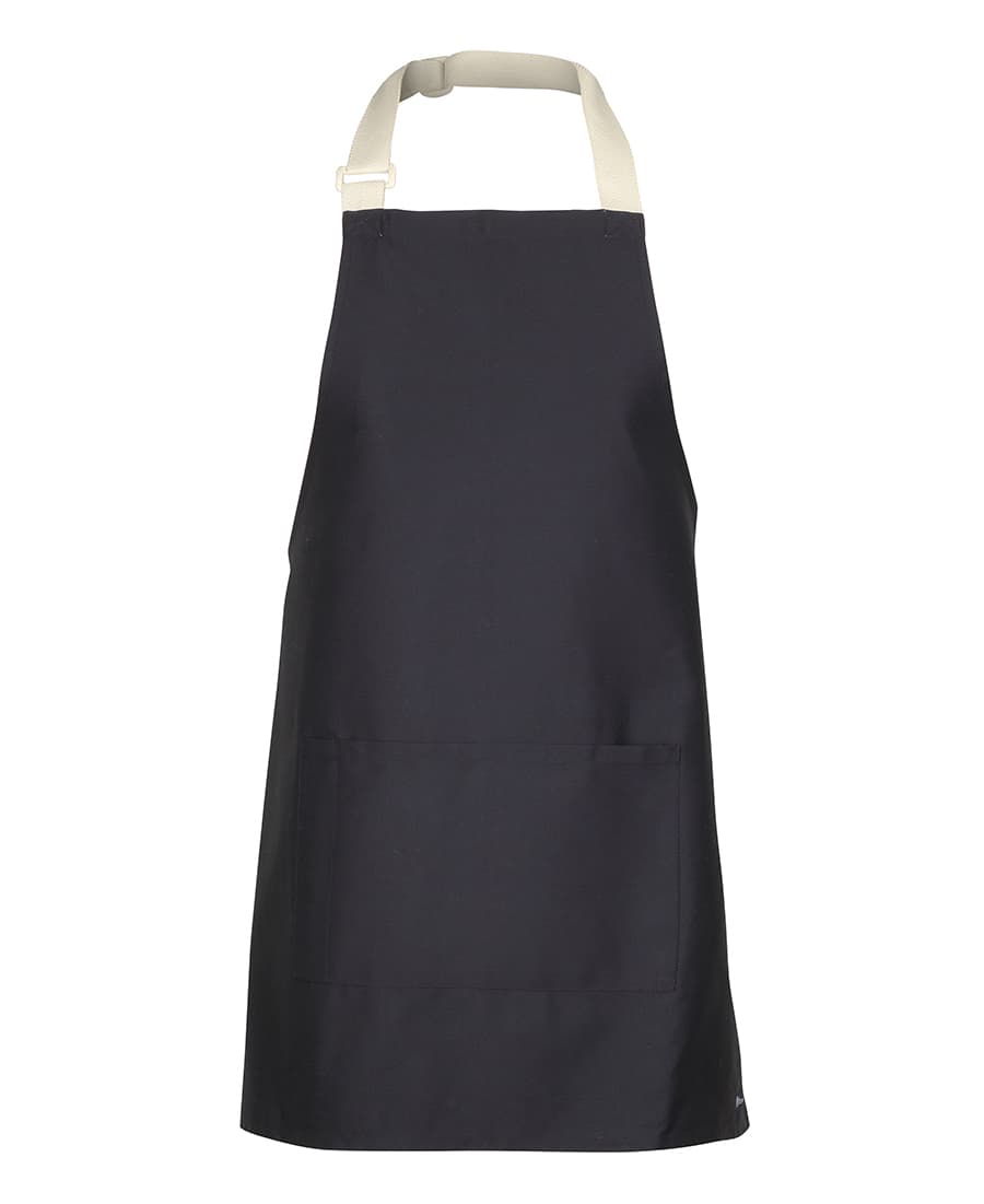 Apron With Colour Straps 5ACS | Black/Cream