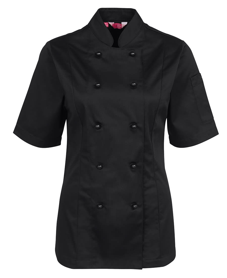 JB's Ladies S/S Chef's Jacket - 5CJ21 Image Black