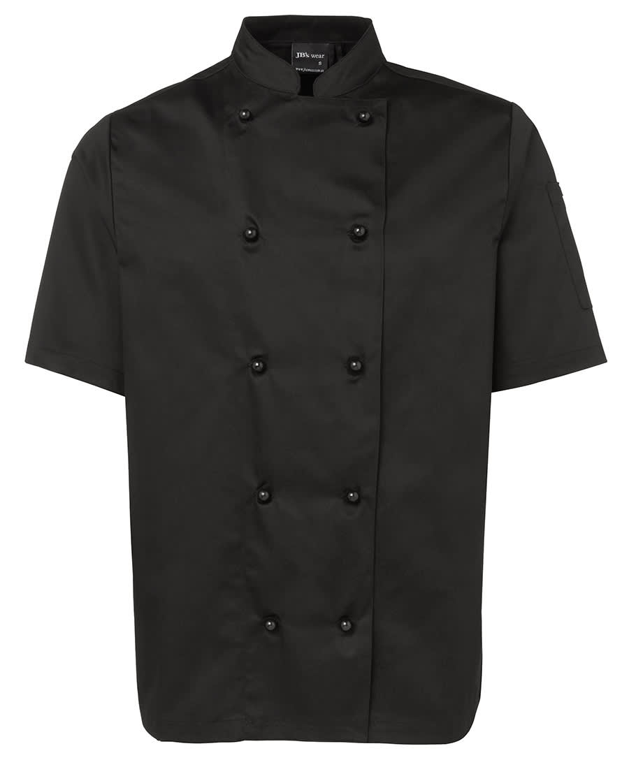 JB's S/S Unisex Chefs Jacket - 5CJ2 Image Black