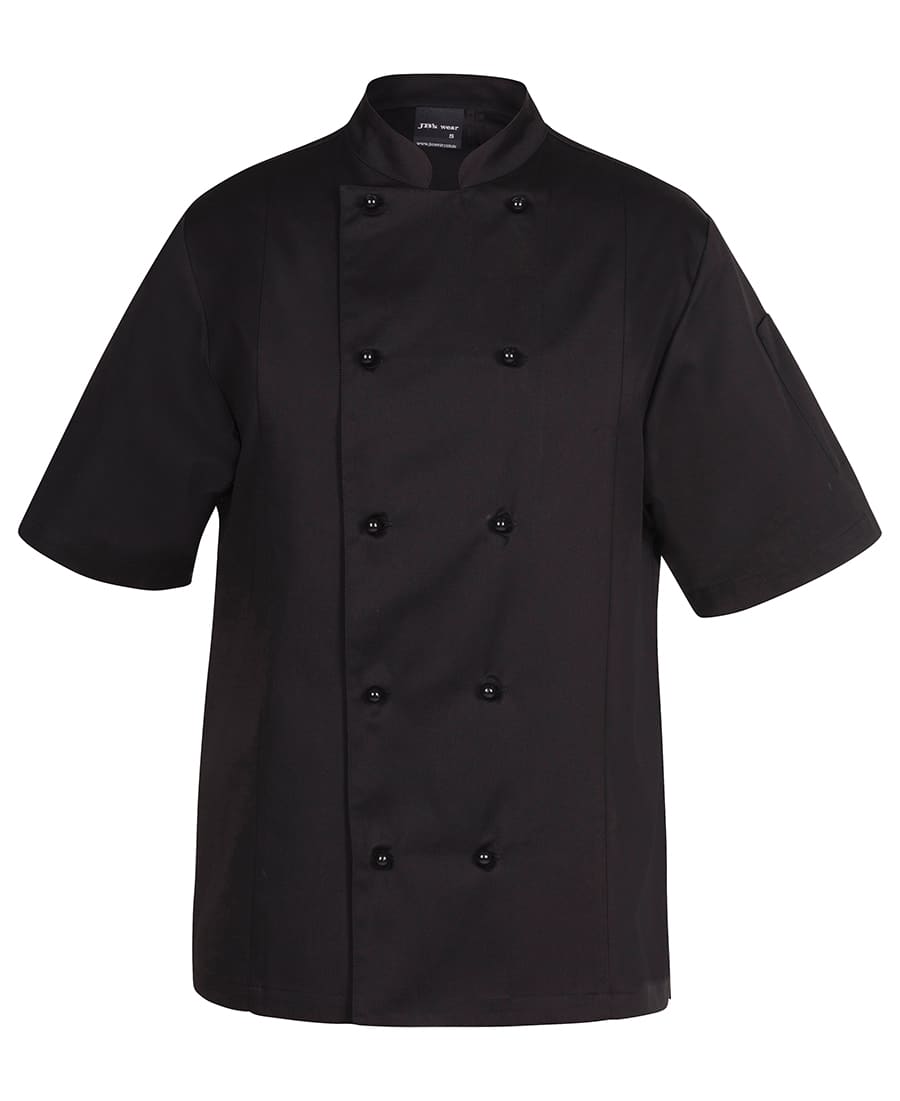 JB's Vented Chef's S/S Jacket - 5CVS Image Black