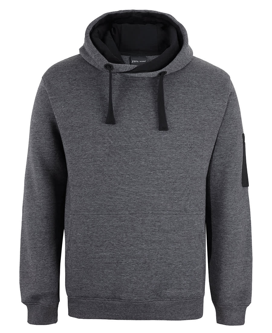JB's 350 Premium Trade Hoodie - 6CFH Image Charcoal Marle/Black