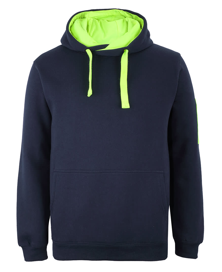 JB's 350 Premium Trade Hoodie - 6CFH Image Navy/Lime