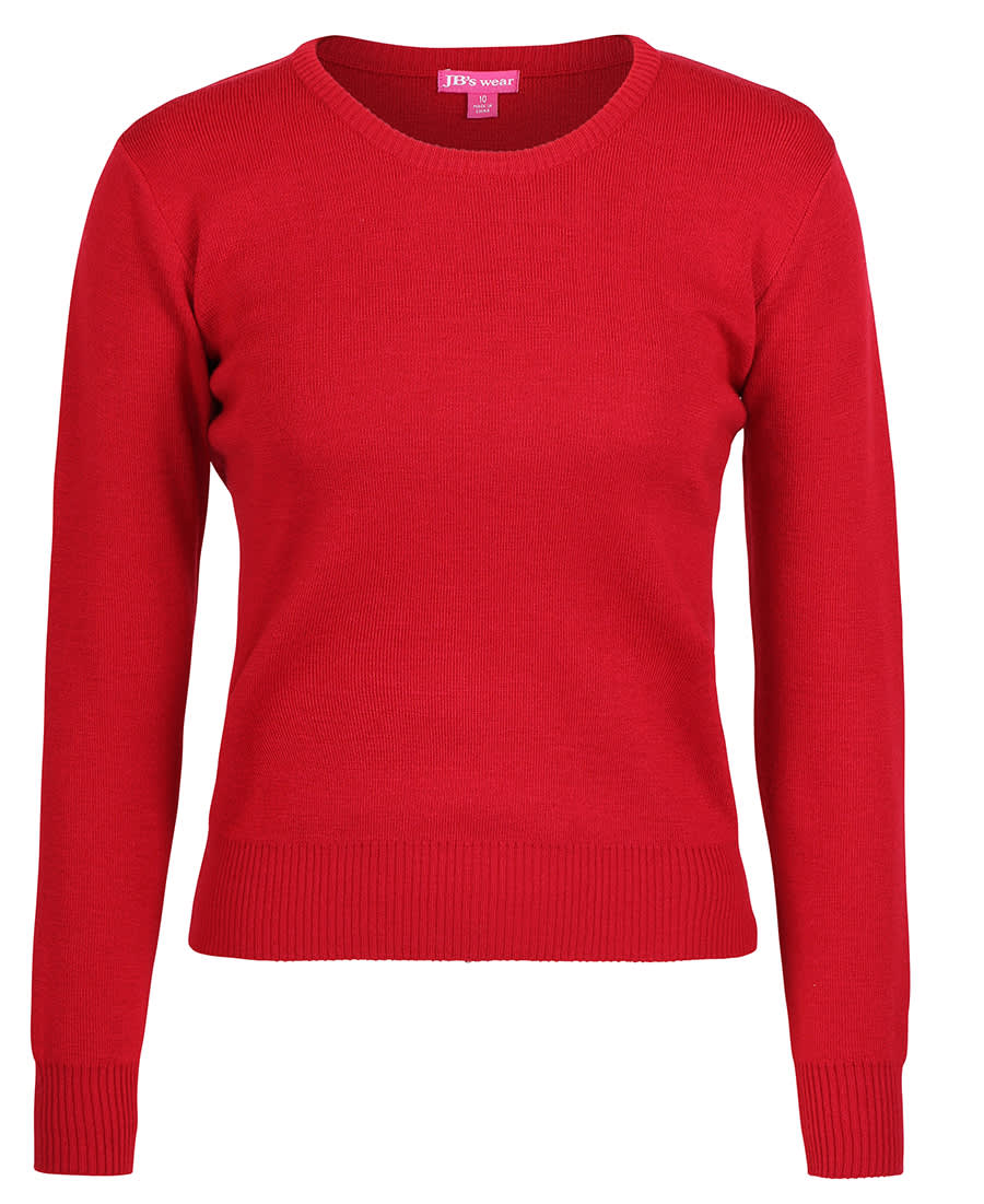 Ladies Corporate Crew Neck Jumper - 6J1CN Image Red