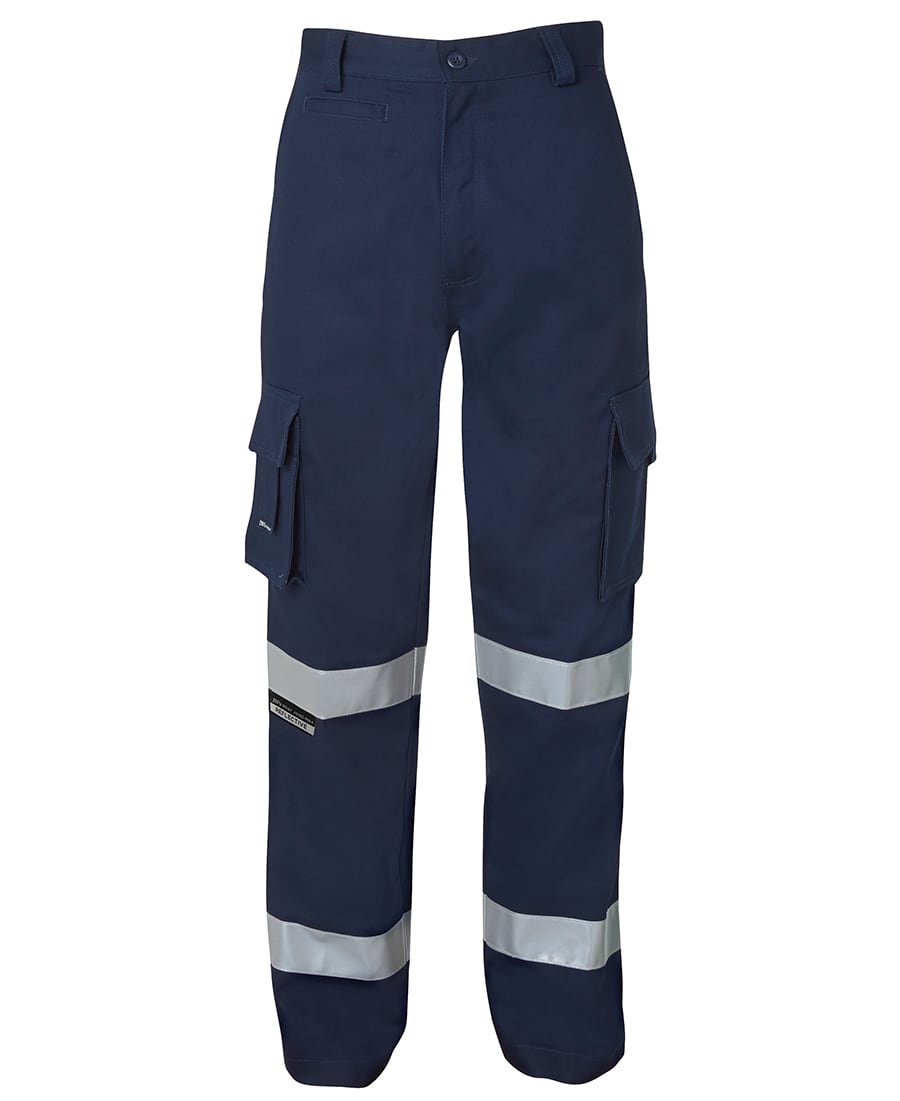 JB's Mercerised Multi Pocket Pant with Reflective Tape - 6MMP Image Navy