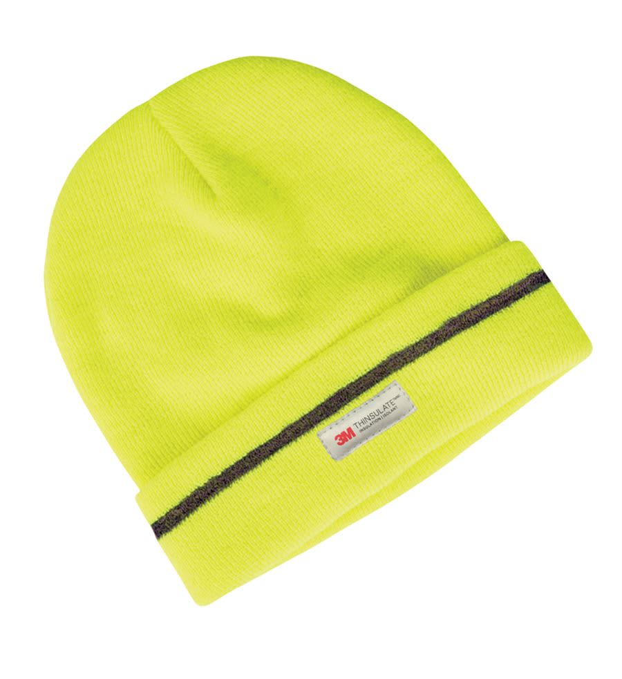 Alternative view of JB's Fluoro Reflective Beanie Lime