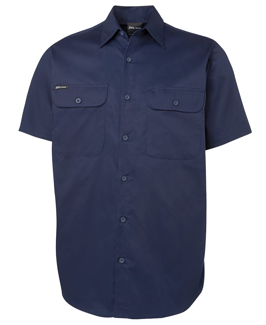 JB's S/S 150G Work Shirt - 6WSLS Image Navy