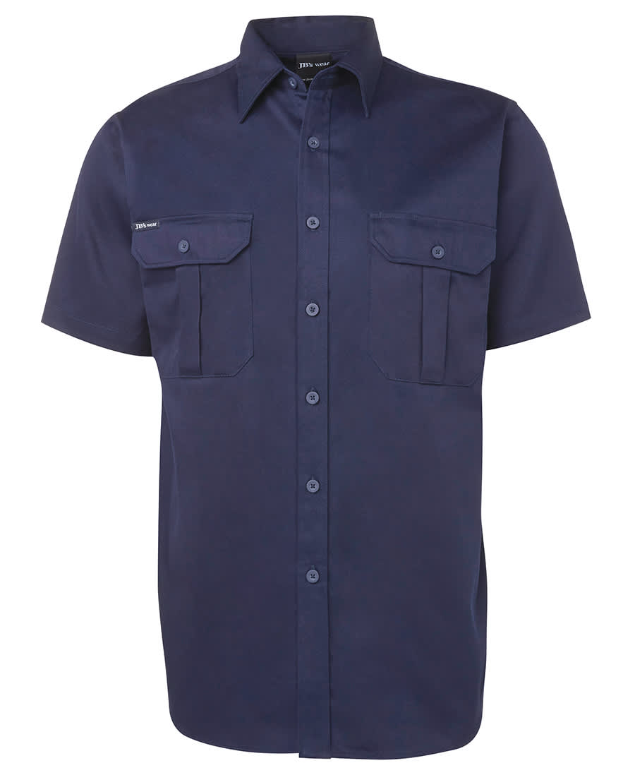 JB's S/S 190G Work Shirt - 6WSS Image Navy