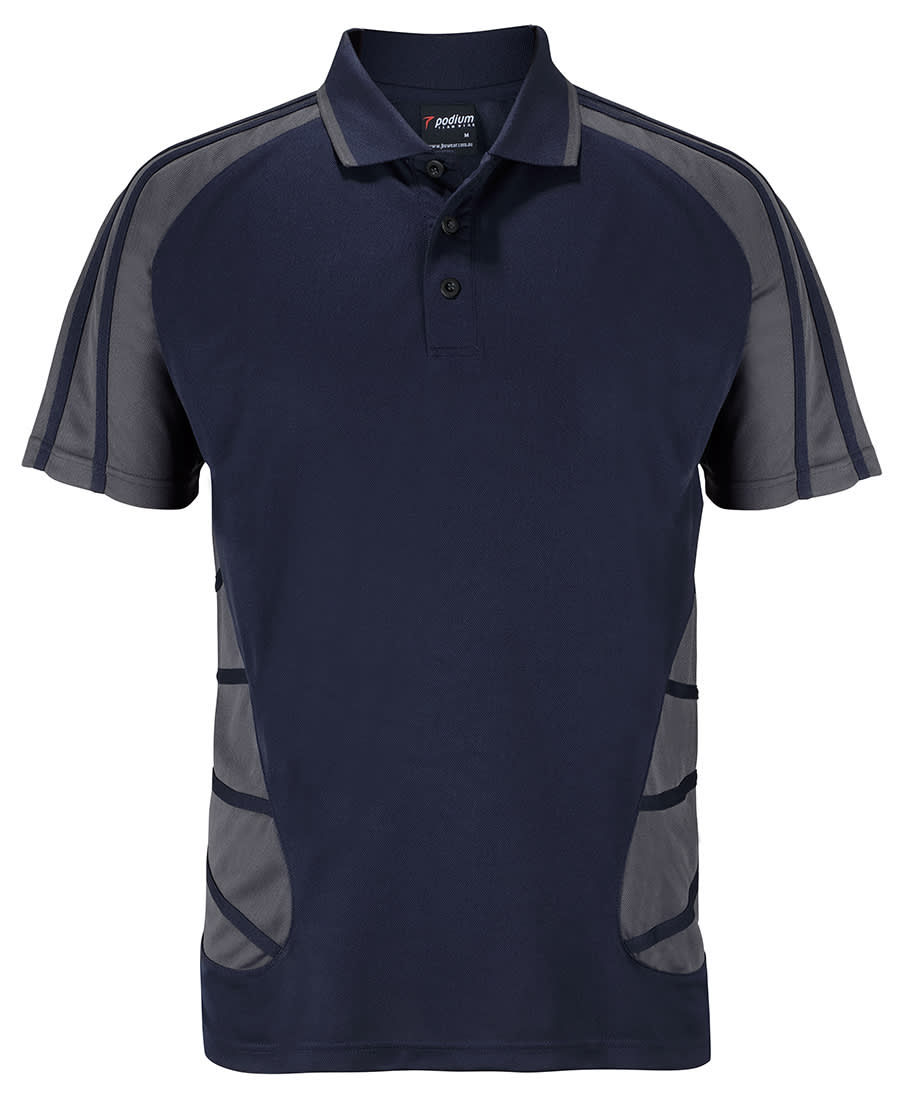 Podium Arachnid Polo - 7APS Image Navy/Charcoal