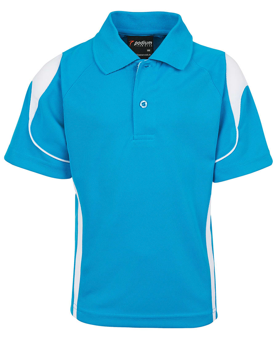 Podium Kids and Adults Bell Polo - 7BEL Image Aqua/White