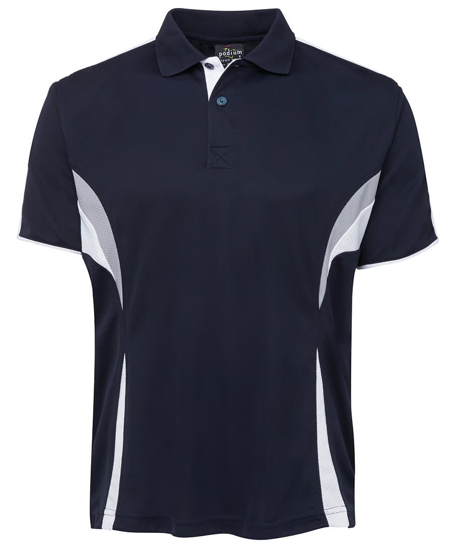 Podium Cool Polo - 7COP Image Navy/White/Grey