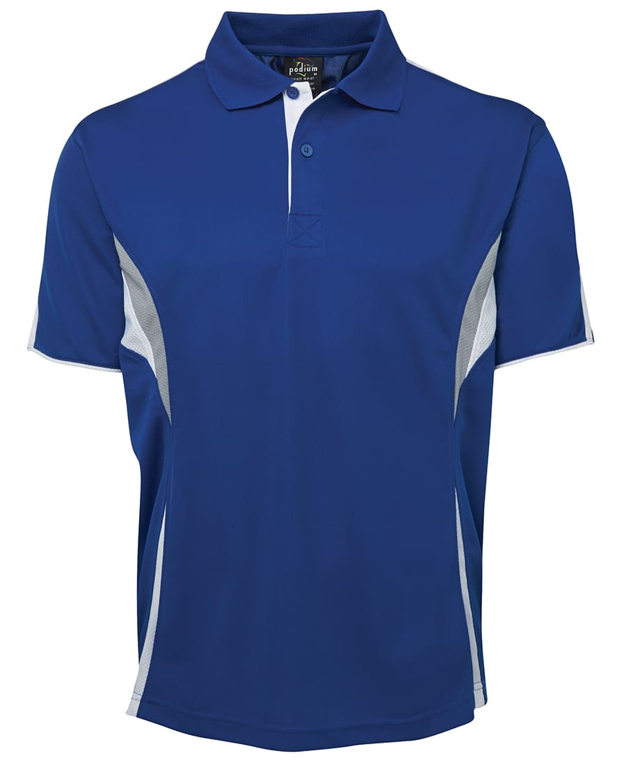 Podium Cool Polo - 7COP Image Royal/White/Grey