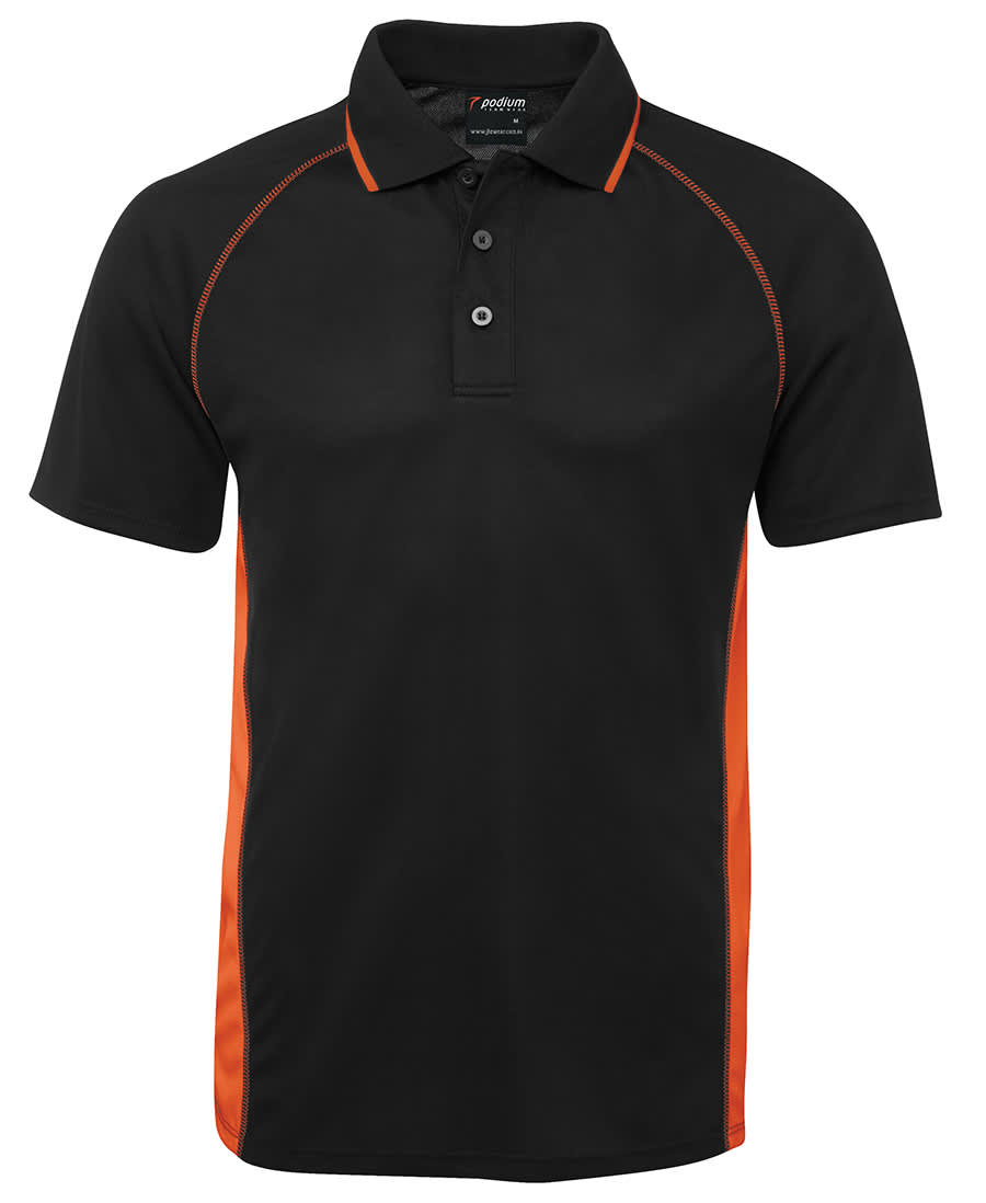 Podium Cover Polo - 7COV Image Black/Orange