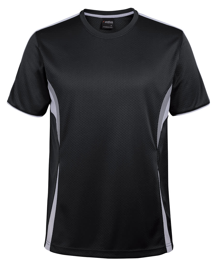 Podium Cool Tee - 7CTS Image Black/White/Grey