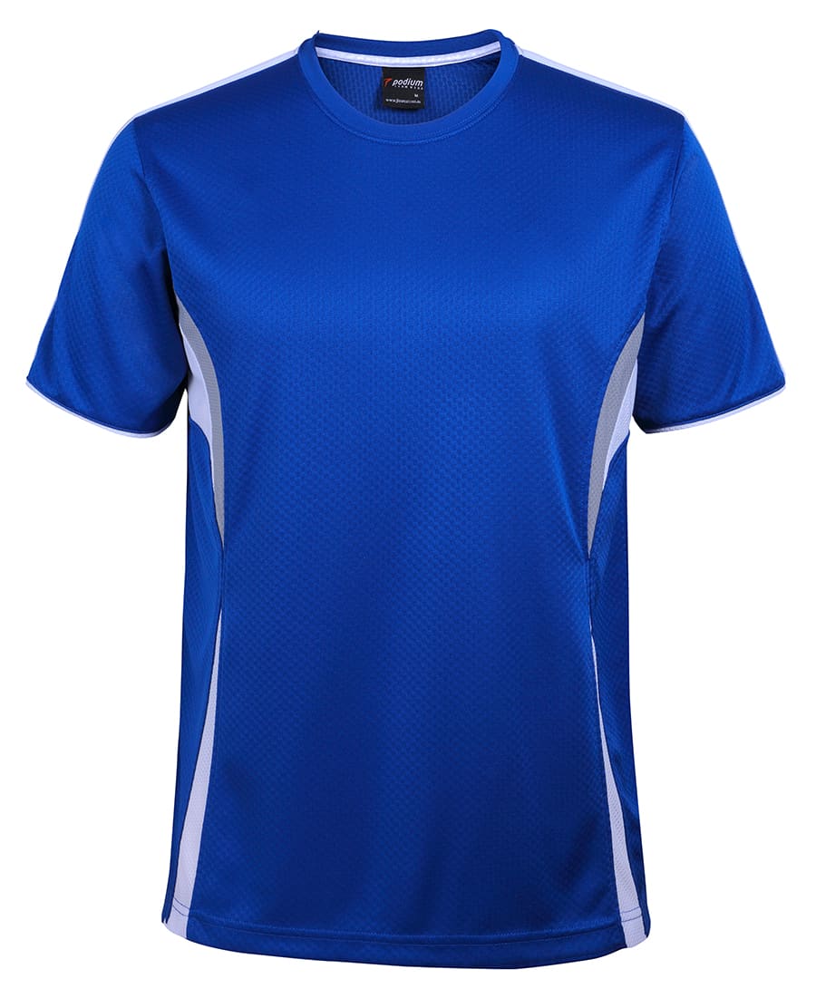 Podium Cool Tee - 7CTS Image Royal/White/Grey