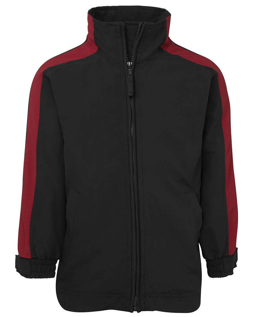 Kids Warm Up Jacket - 7KWUJ Image Black/Dark Red