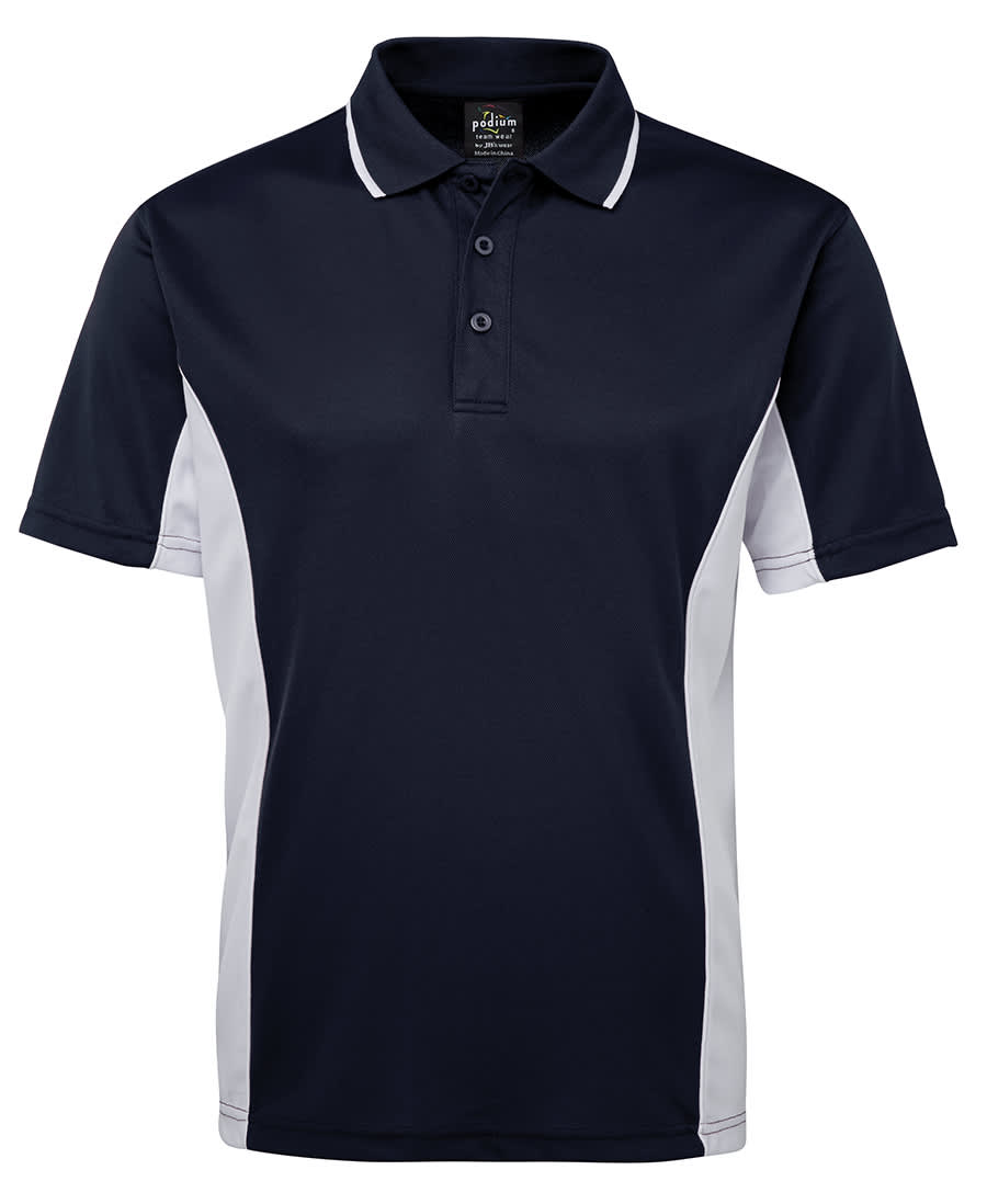 Podium Contrast Polo - 7PP Image Navy/White