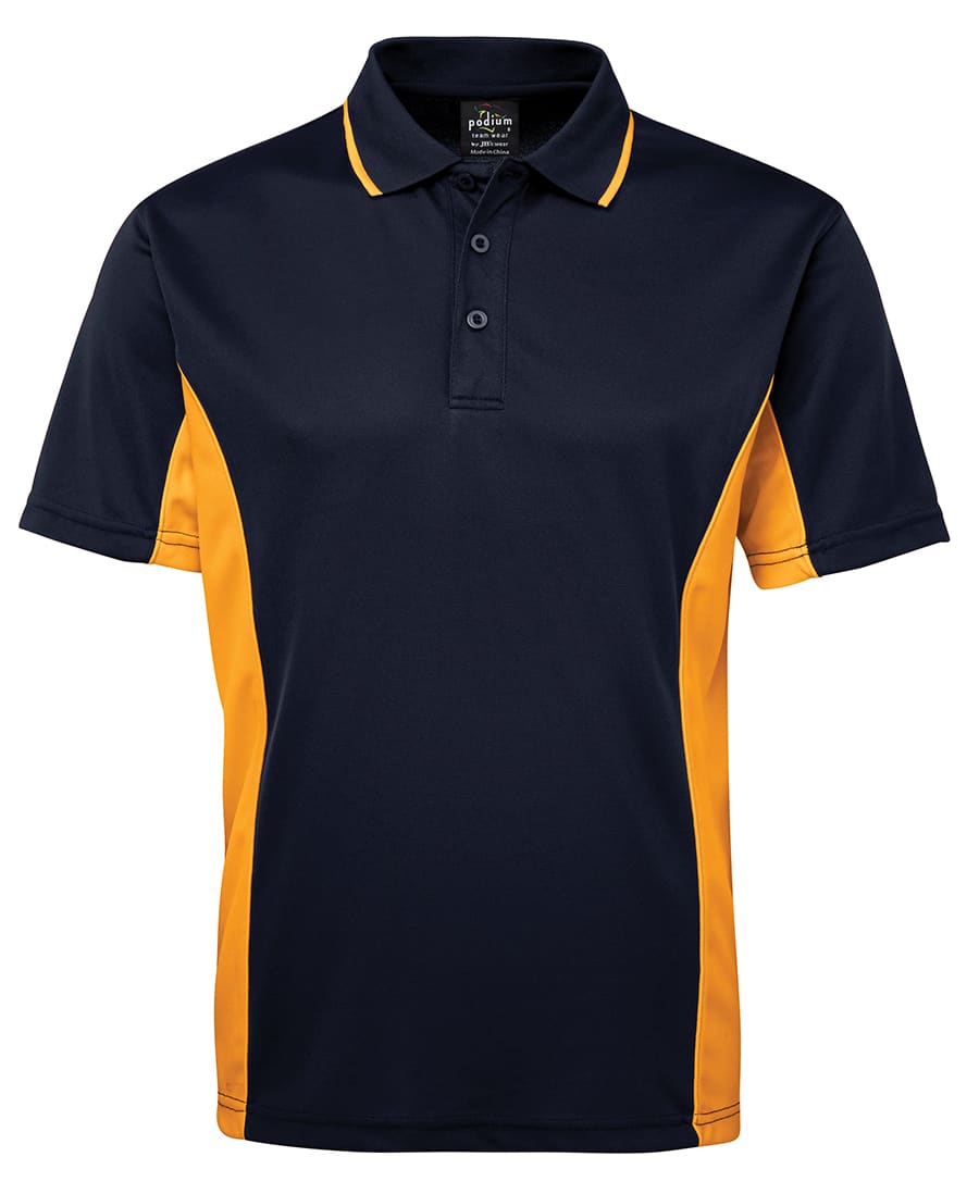 Podium Contrast Polo - 7PP Image Navy/Gold