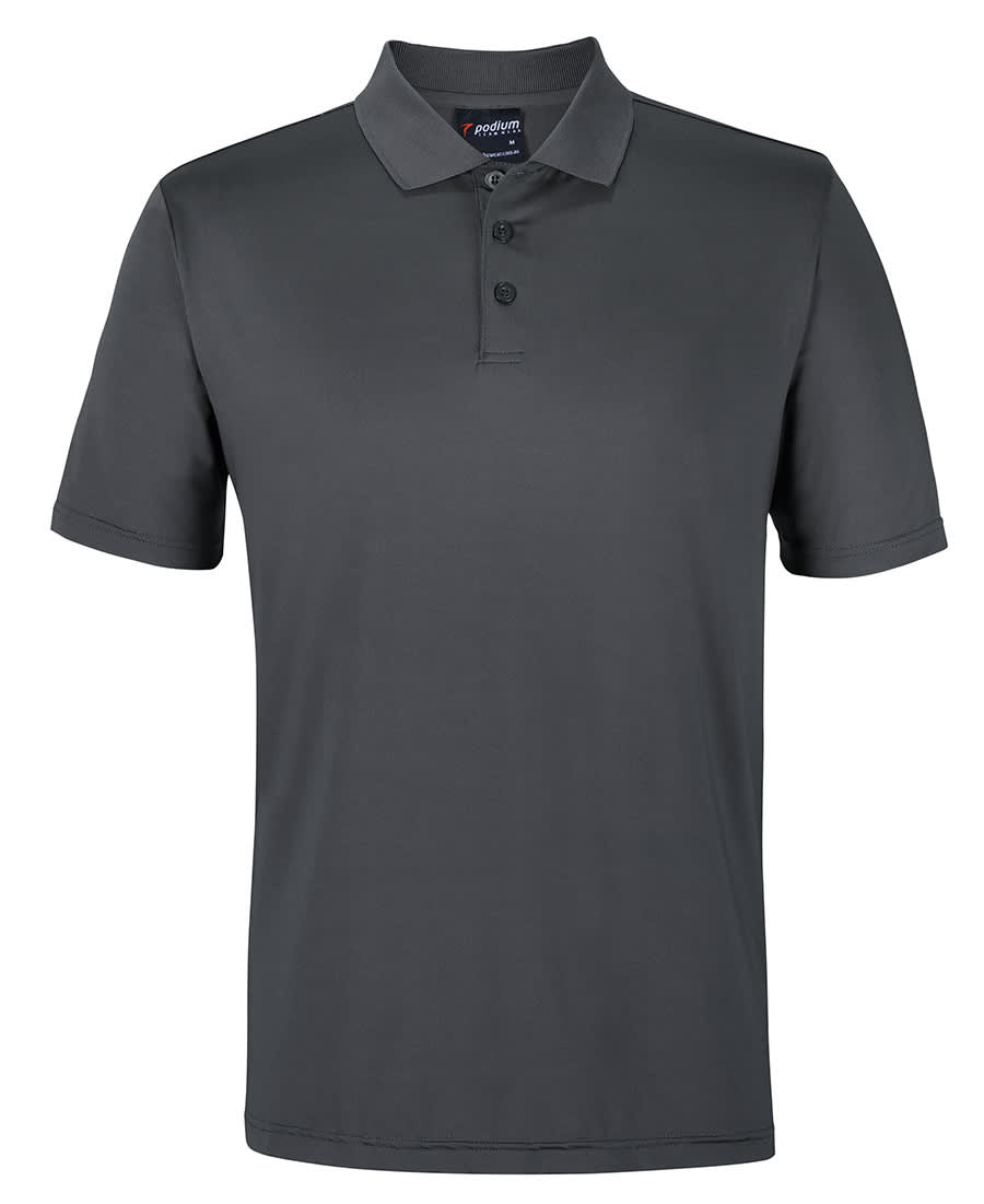 Podium Stretch Polo - 7STP Image Charcoal