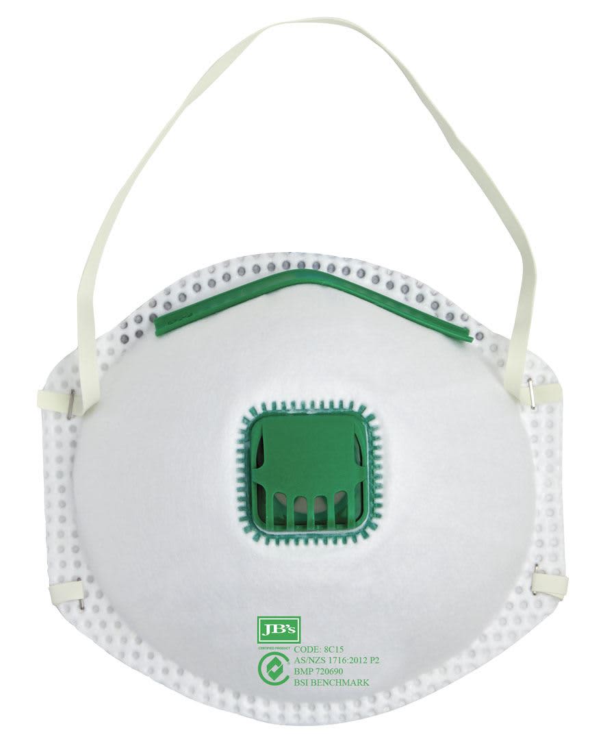 JB's Blister (3 Pc) P2 Respirator With Valve - 8C15 Image 
