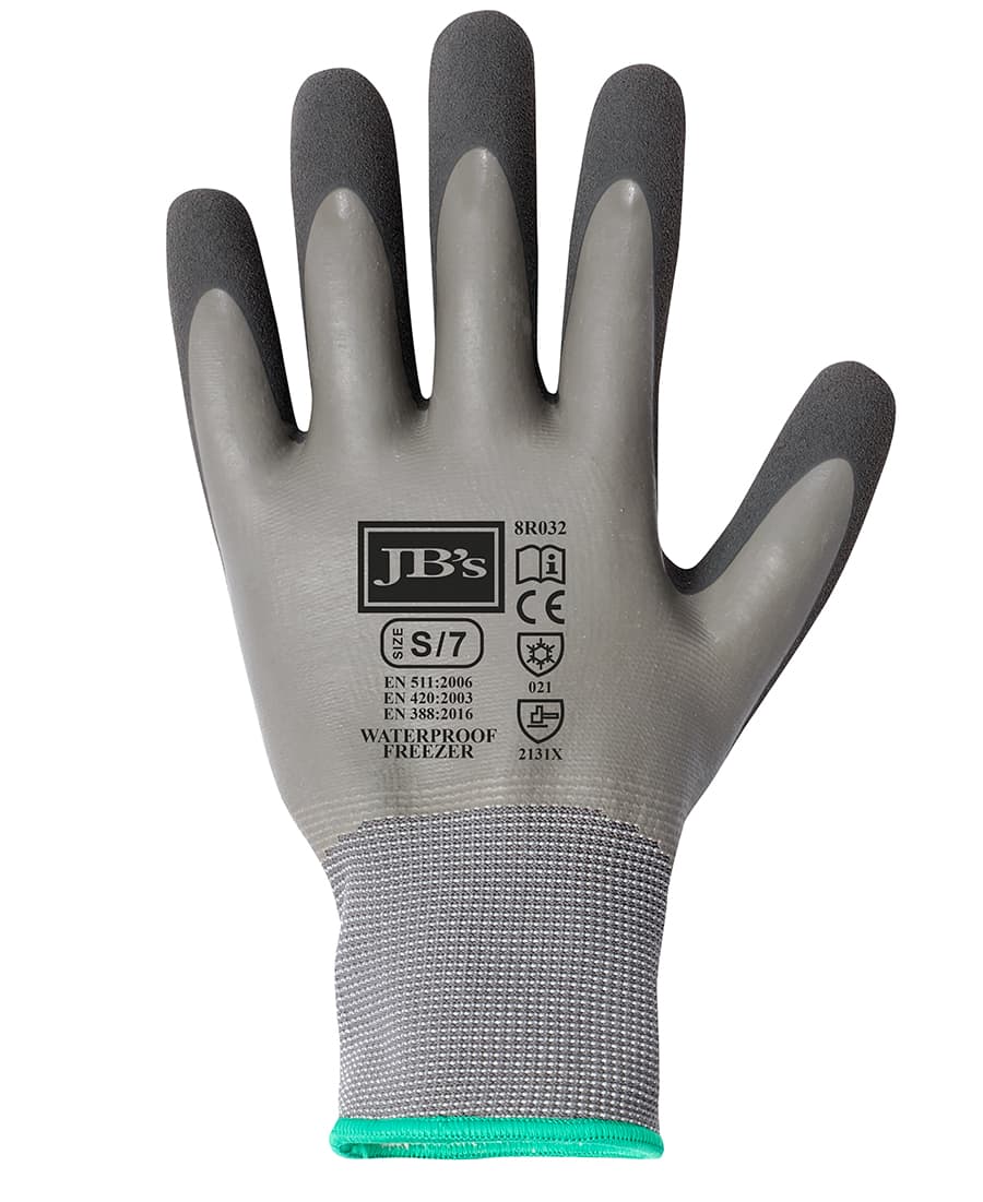 JB's Waterproof Latex Coat Freezer Glove (5 pack) - 8R032 Image Grey/Charocal