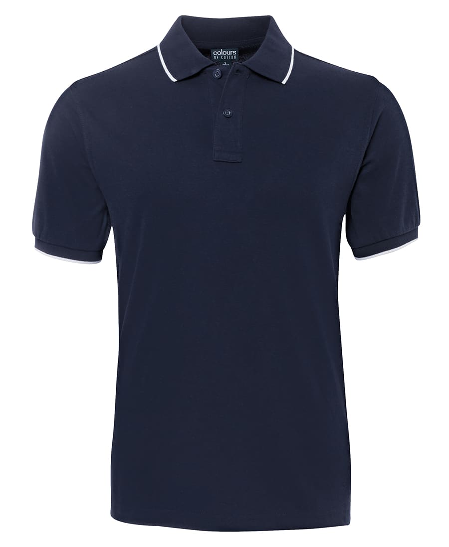 C of C Contrast Face Polo - S2CF Image Navy/White