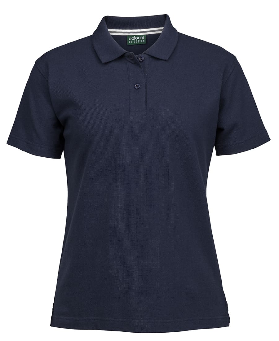 C Of C Ladies Pique Polo - S2MP1 Image Navy