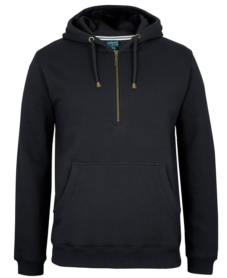 C of C Brass 1/2 Zip Hoodie - S3FHZ Image Black