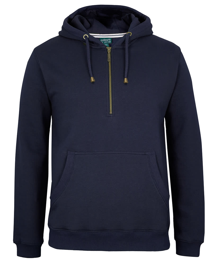 C of C Brass 1/2 Zip Hoodie - S3FHZ Image Navy