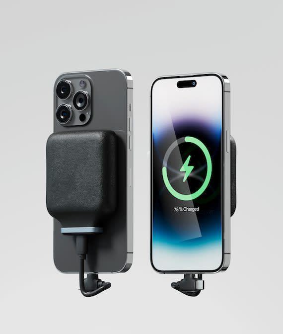 Alternative view of Iné ODA Magnetic Wireless Power Bank 5000mAh 'recycled plastic'