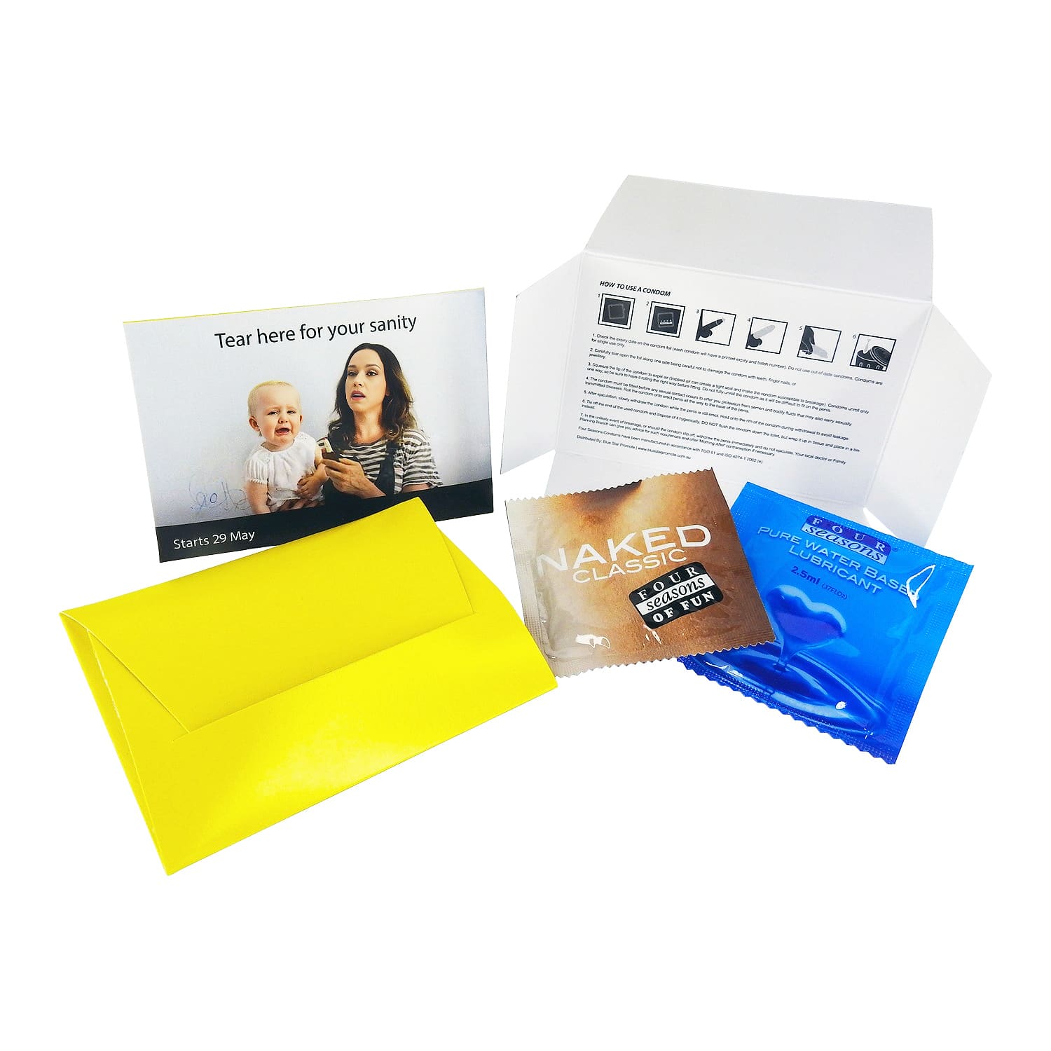 Condom and Lubricant Sleeve