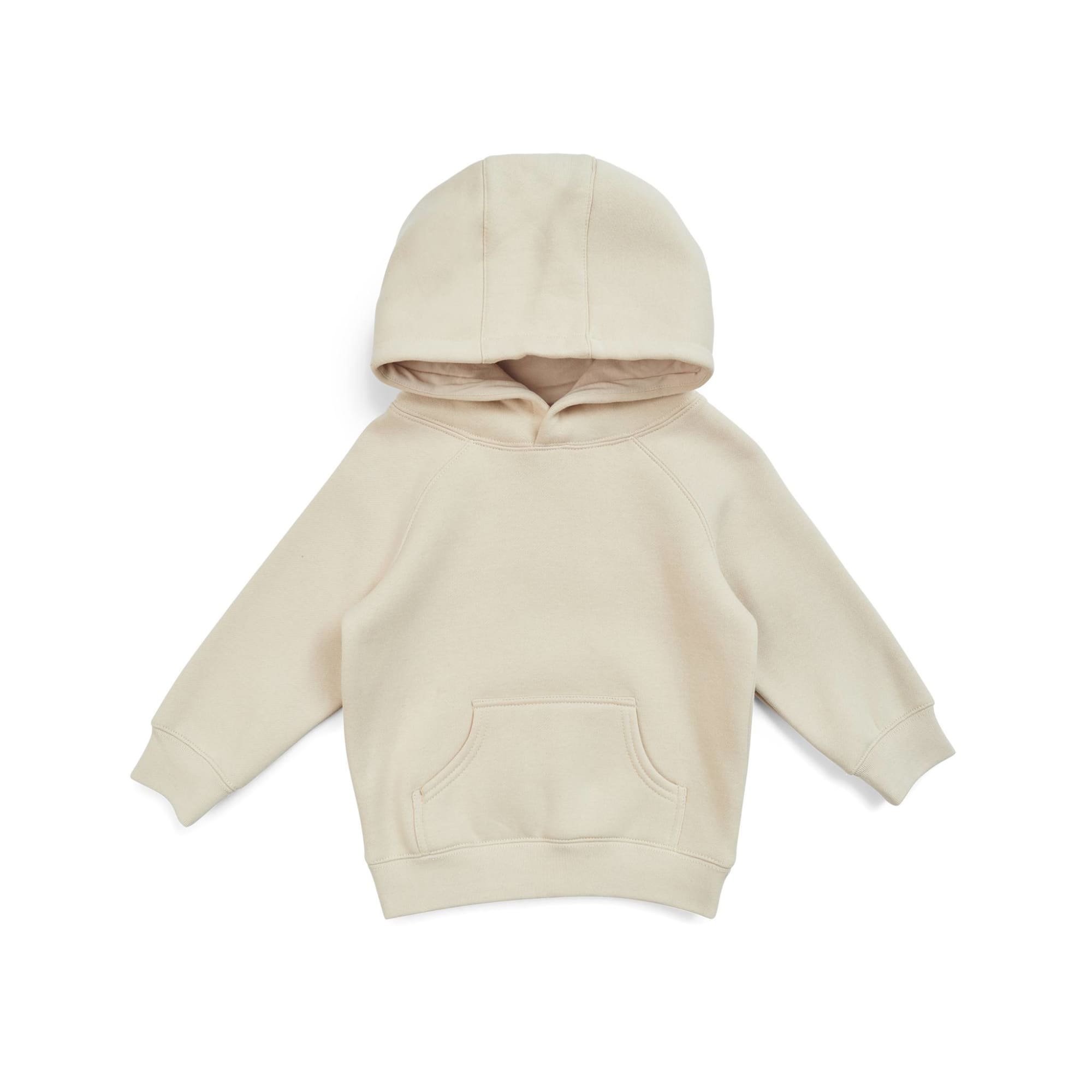 Babies' Cotton Care Kangaroo Pocket Hoodie - F130PP Image Natural