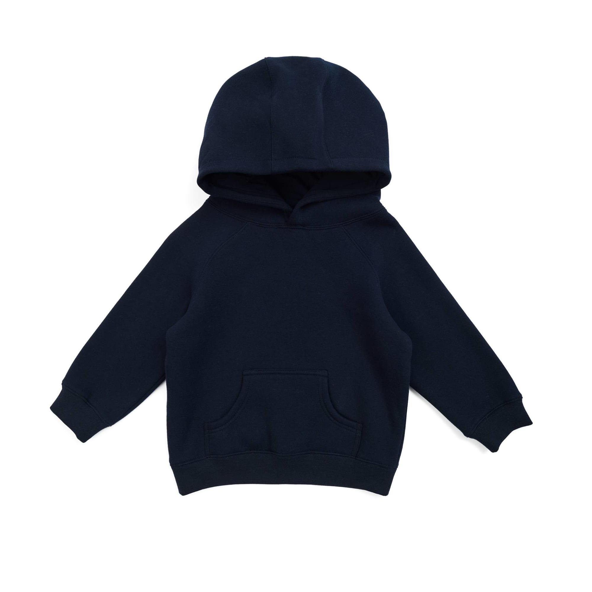 Babies' Cotton Care Kangaroo Pocket Hoodie - F130PP Image Navy