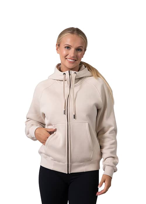 Womens/Junior' Cotton Care Kangaroo Pocket Zipper Hoodie