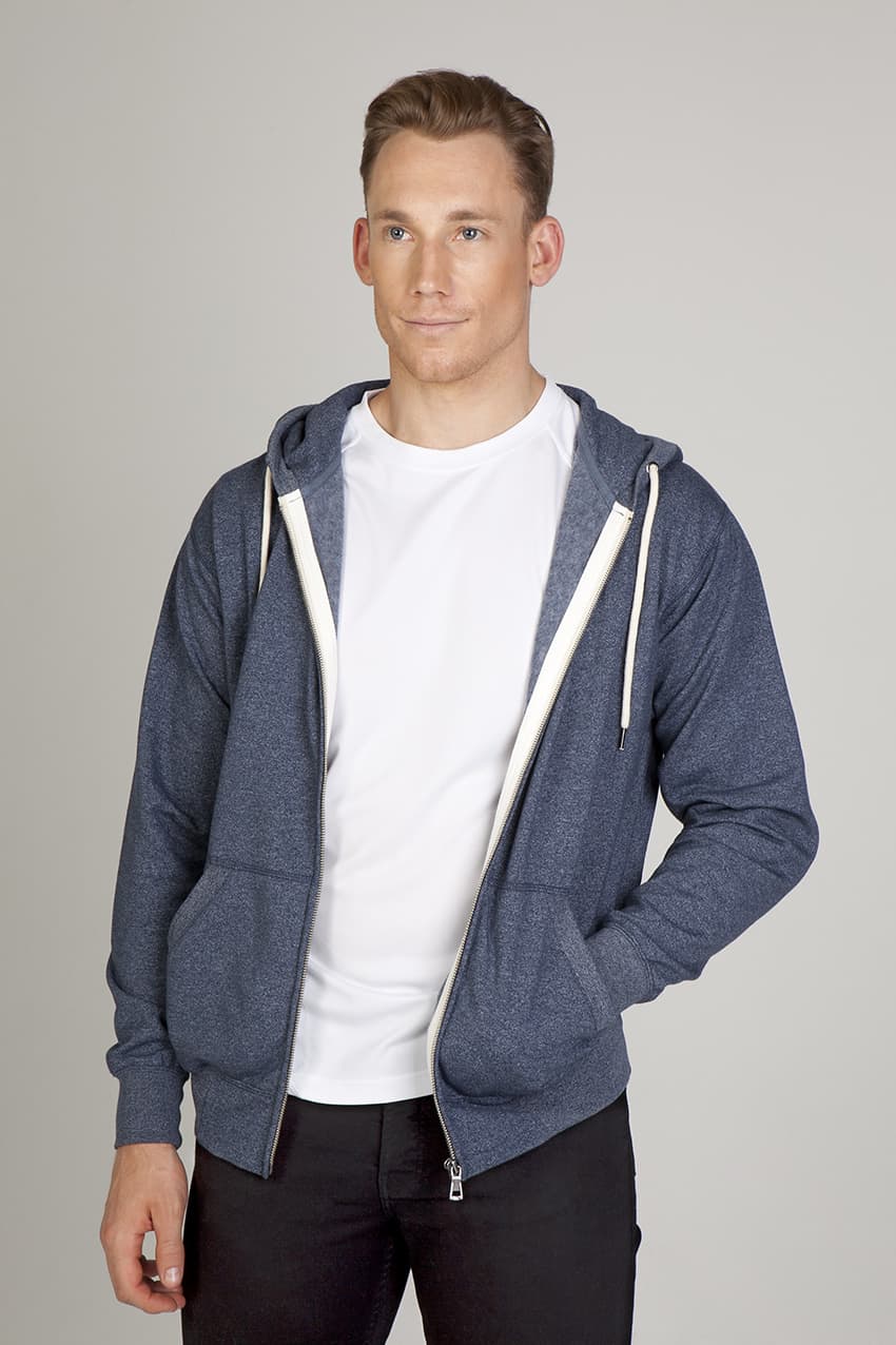 Mens Greatness Heather Zip Hoodie