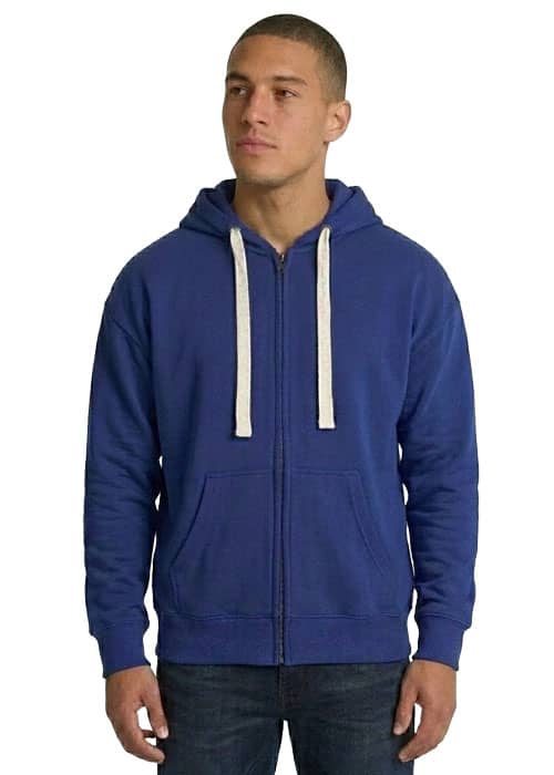 Mens Brushed Heavy Zip Fleece Hoodie