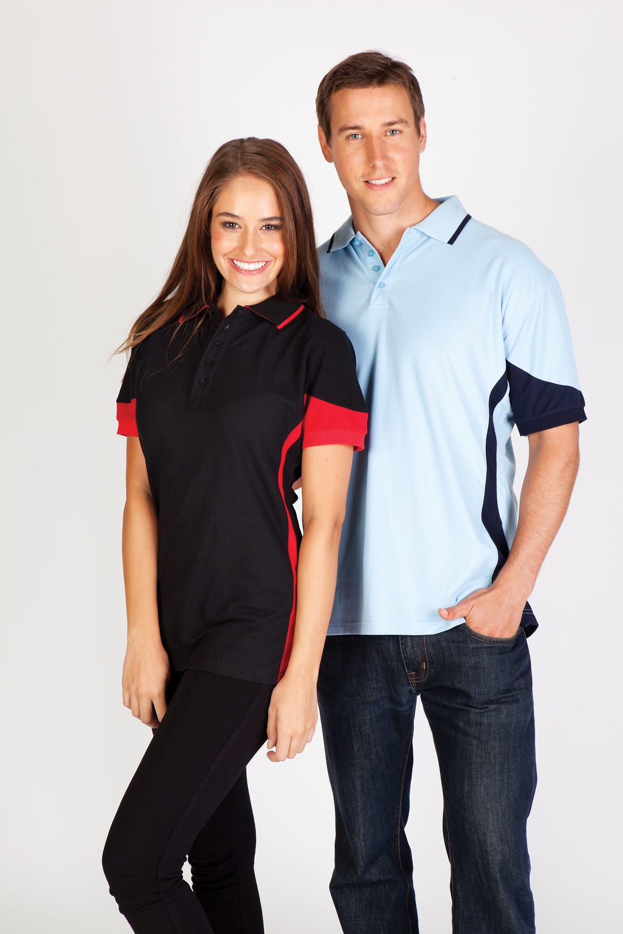 Women's Contrast Polycotton Polo - P519LD Image 