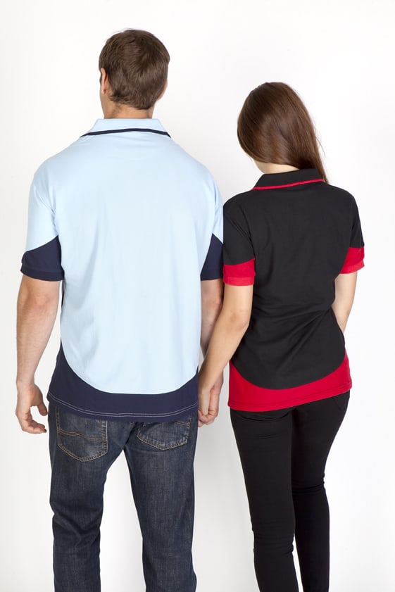 Women's Contrast Polycotton Polo - P519LD Image 